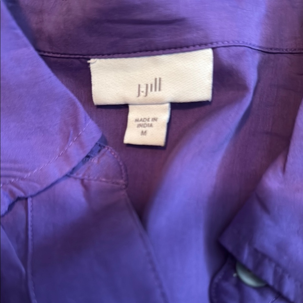 J. Jill Vibrant Purple Shirt - Picture 2 of 6